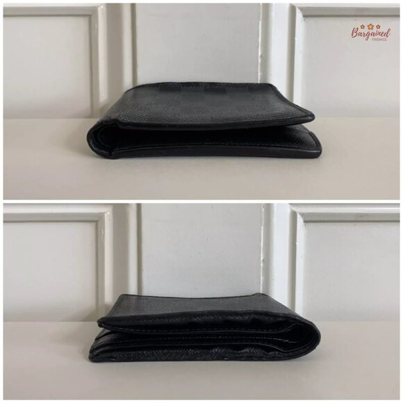 Authentic Louis Vuitton Gray/Black Damier Graphite Canvas Leather Multiple Walle - Picture 4 of 12